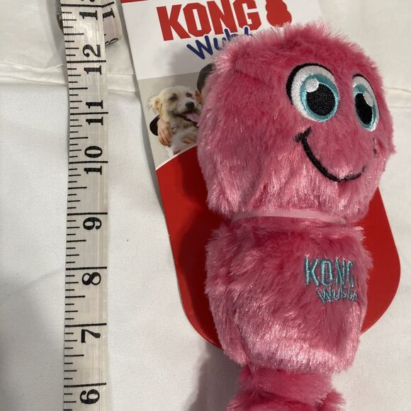 KONG Wubba Dog Toy Plush Squeaky Octopus Interactive Tug Fetch Squeak Shake - Picture 5 of 16